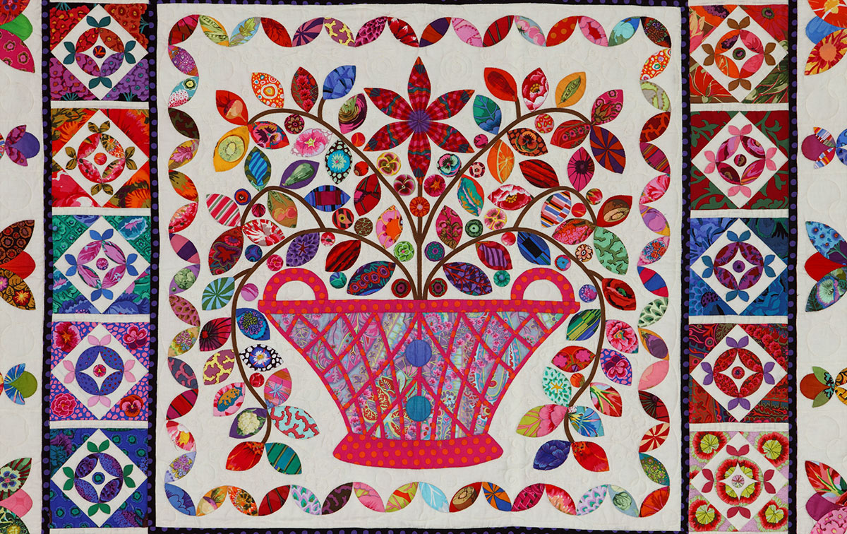 Flower Basket Medallion - Kim Mclean Designs