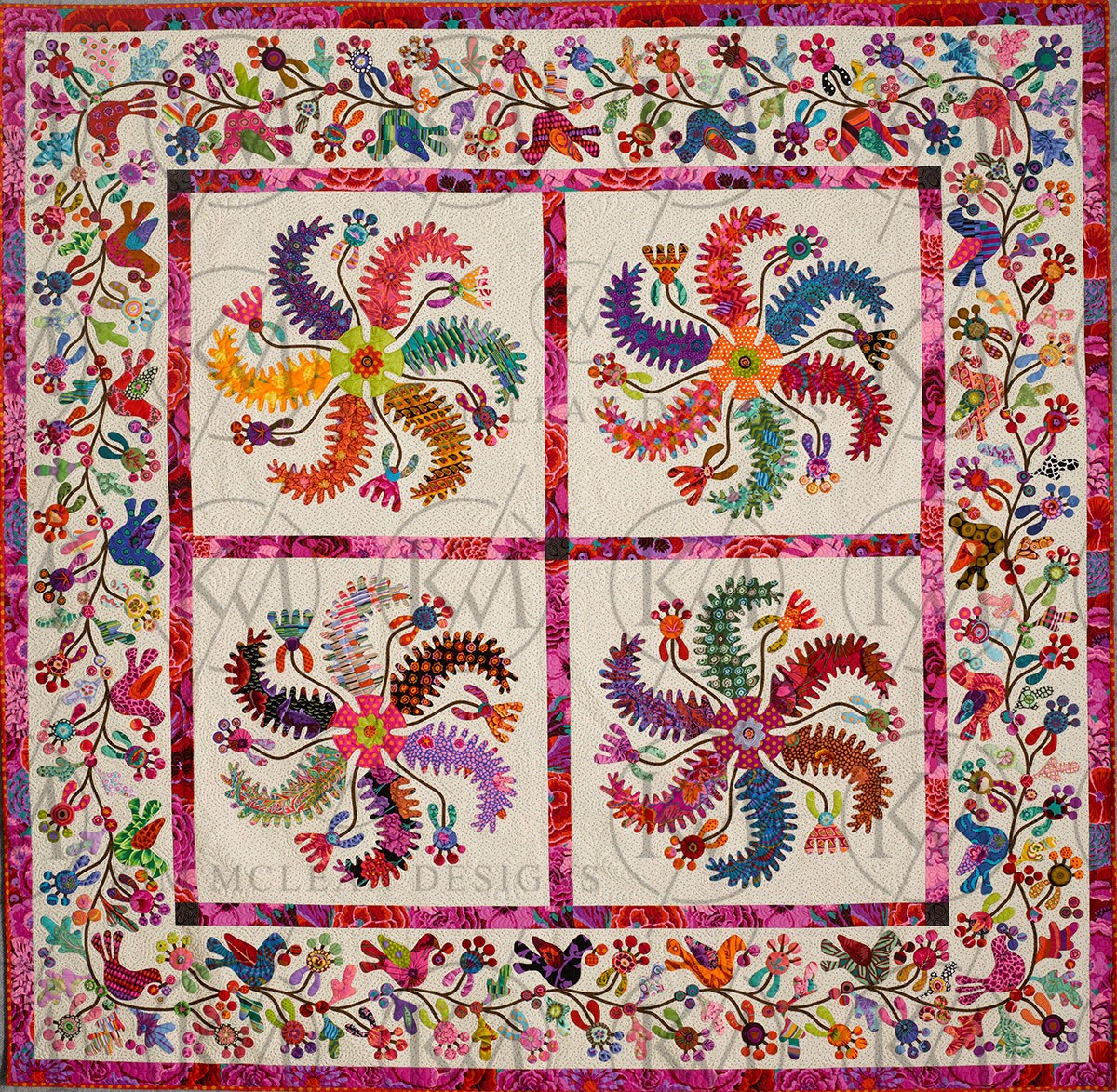 Princess Feathers Quilt - Kim Mclean Designs