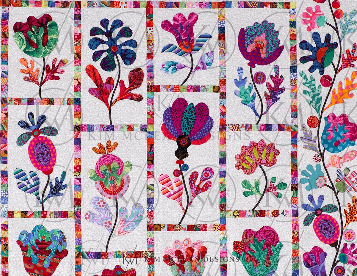 Flower Garden Quilt Pattern Kim Mclean